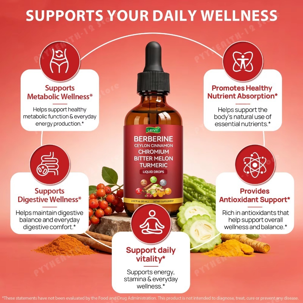 Berberine Liquid Drops with Ch - Bitters Bottle Set ulasan dan harga